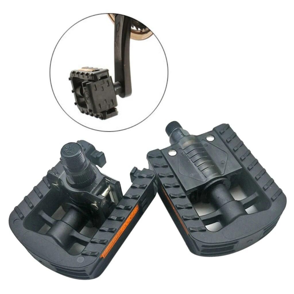 Folding Bike Pedals w/ Reflector MTB Road Commuting Bicycle Folder Pedal 9/16"