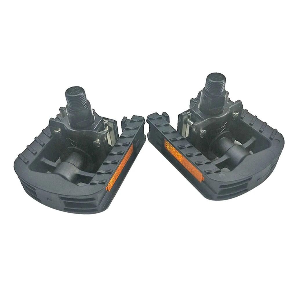Folding Bike Pedals w/ Reflector MTB Road Commuting Bicycle Folder Pedal 9/16"