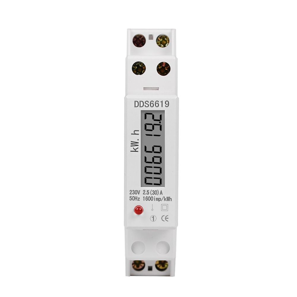 AC Digital Wattmeter Power Meter Electricy Consumption Energy Meter EU Plug Socket Power Kilowatt Wattage Electricity Meter