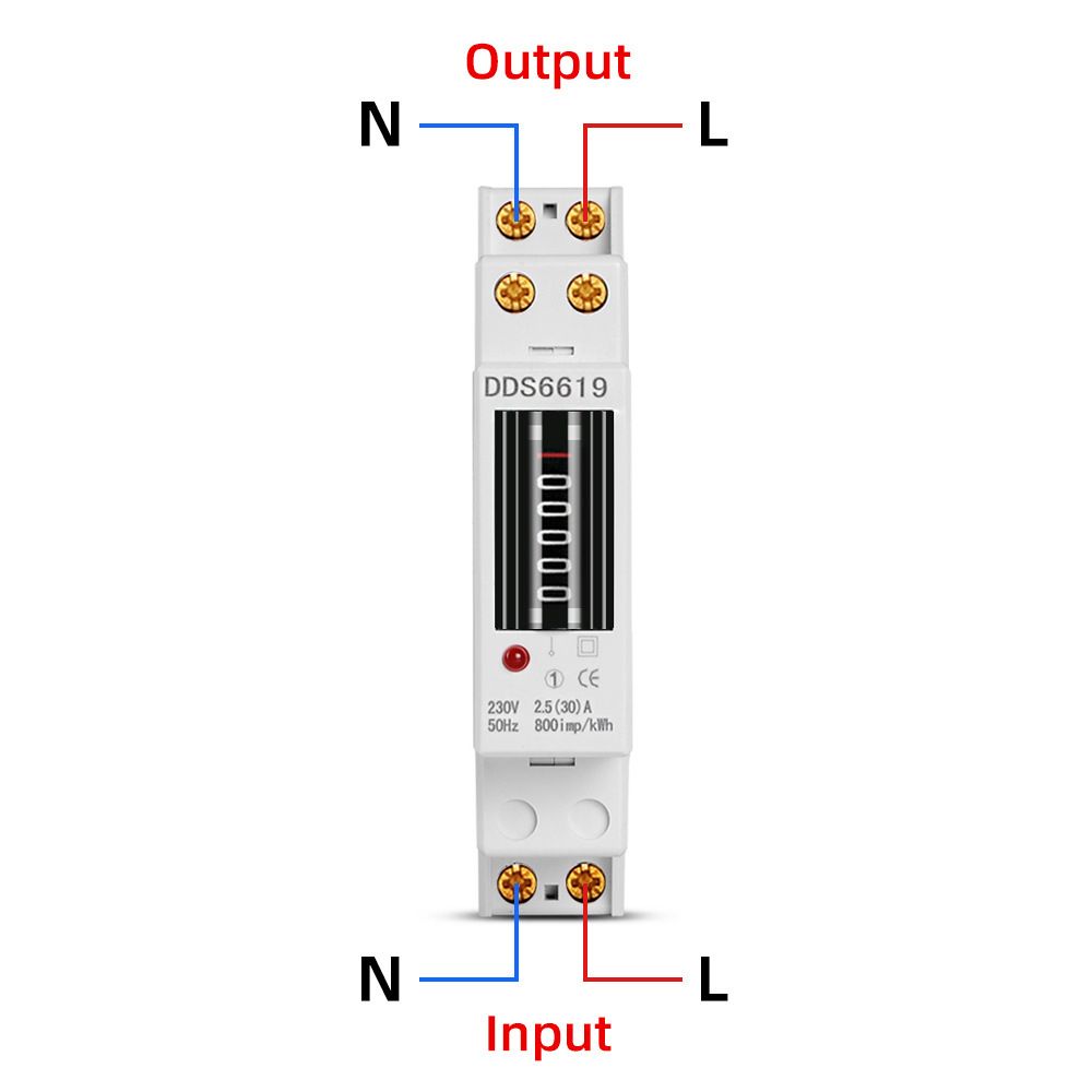 AC Digital Wattmeter Power Meter Electricy Consumption Energy Meter EU Plug Socket Power Kilowatt Wattage Electricity Meter