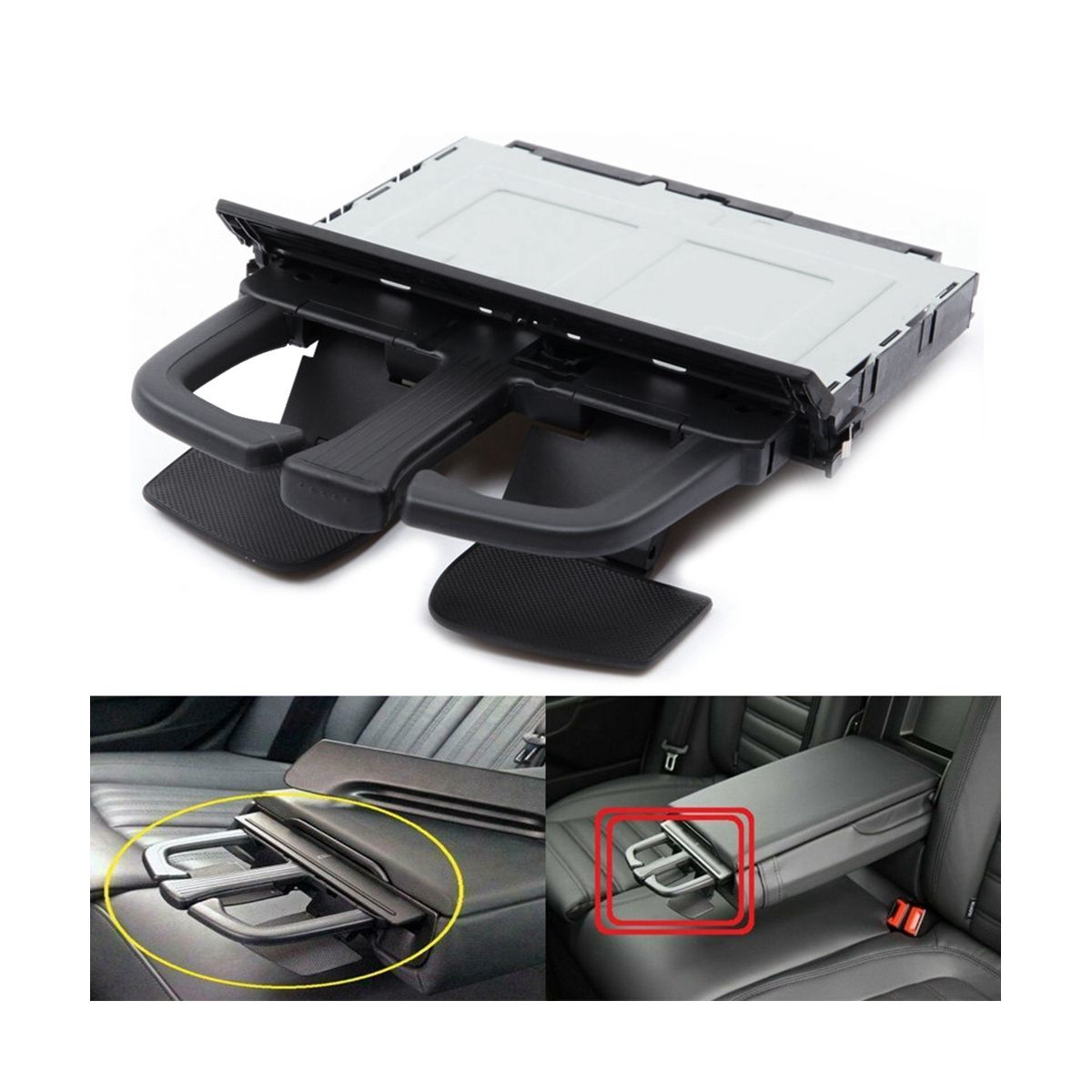 1J0858601C Car Foldable Water Cup Drink Holder Drink Bottle Cup Mount Stand for VW Golf 4 Bora MK4 Audi A4L A5 Q5 A7