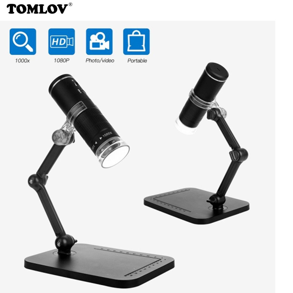 Wireless Digital WiFi Microscope 1000X 1080P Handheld Portable Mini USB Microscope Camera With 8LED Light For IPhone/iPad