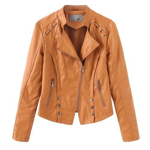 Women's Leather Casual Jacket