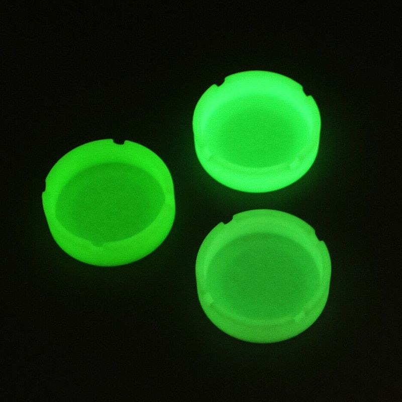 Glow In The Dark Luminous Silicone Soft Ashtray For Smoking E Cigar Weed Accessories Ashtray For Home Desk Accessories
