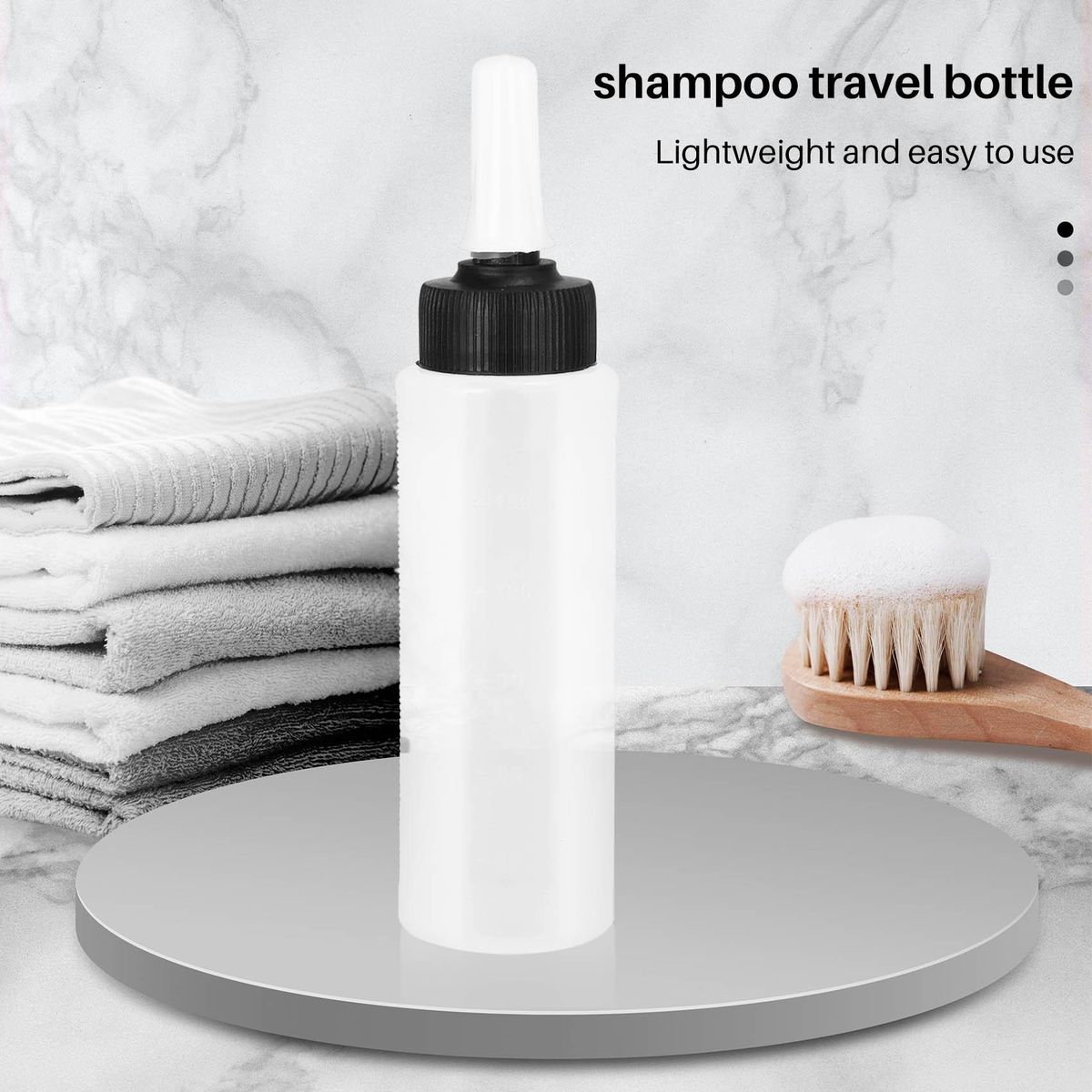 150ml Salon Hair Color Measuring Applicator Bottle Scale