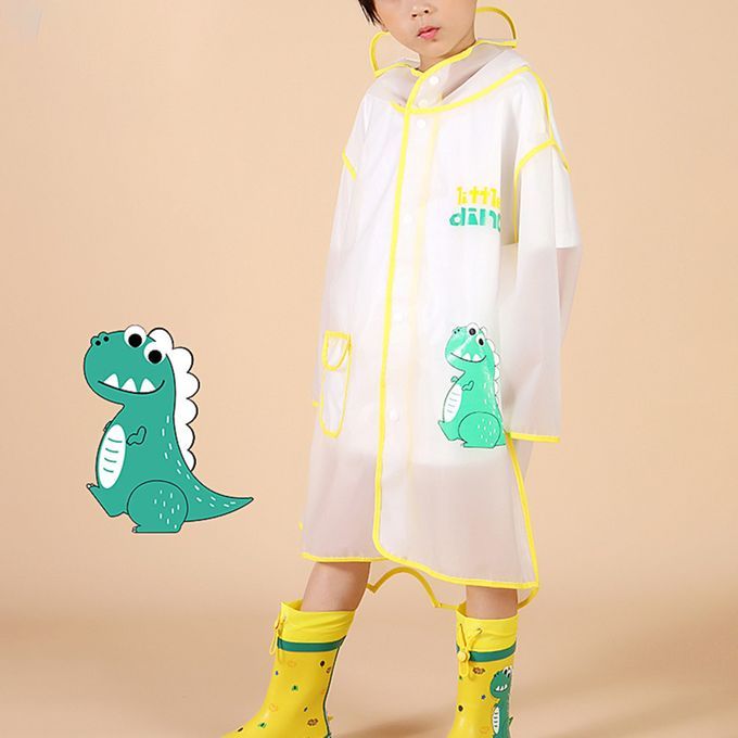 Kid Slicker Transparent Waterproof Elastic-Pink Rabbit