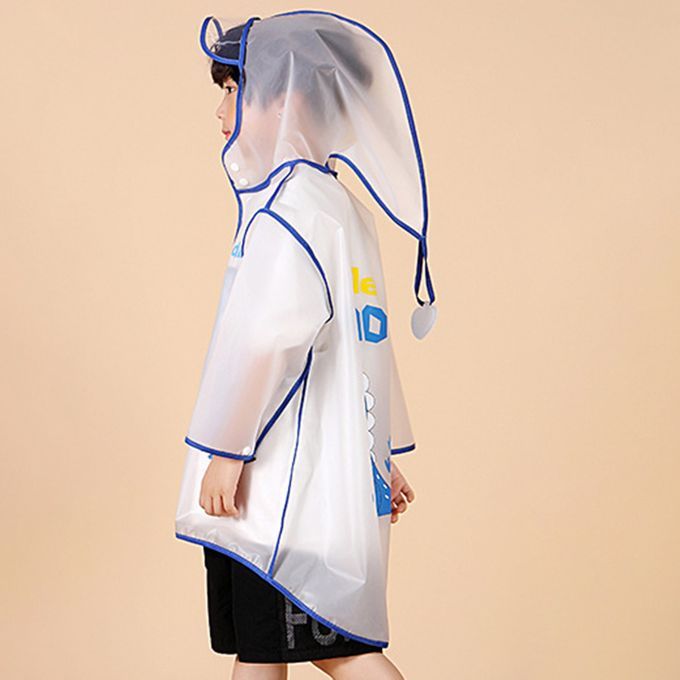Kid Slicker Transparent Waterproof Elastic-Pink Rabbit