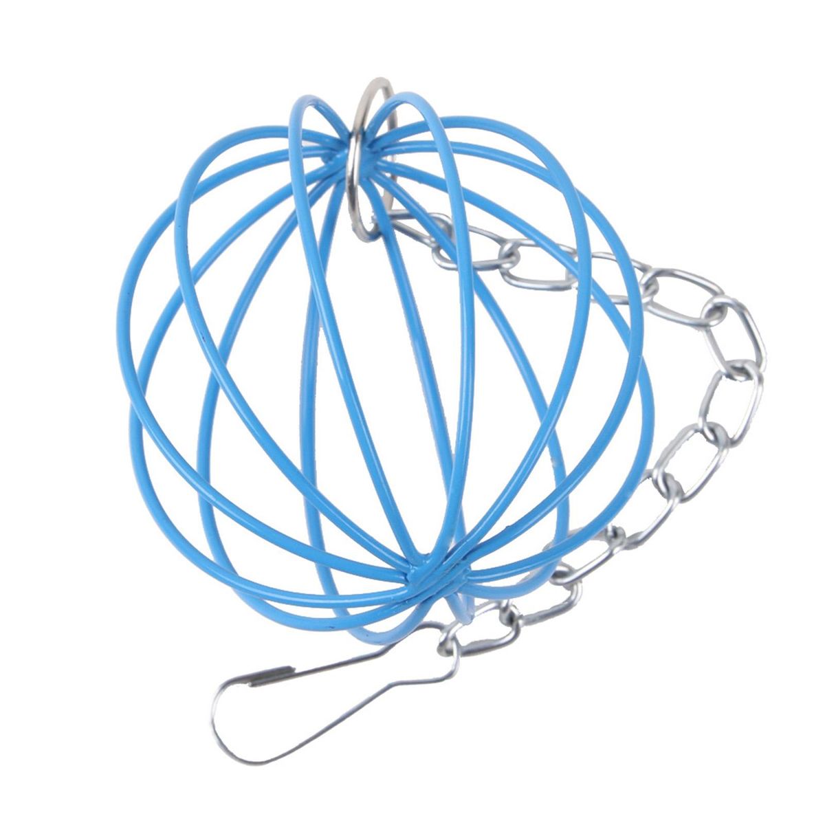 Grass Ball Rack Small Metal Hamster Grass Ball Rack Blue