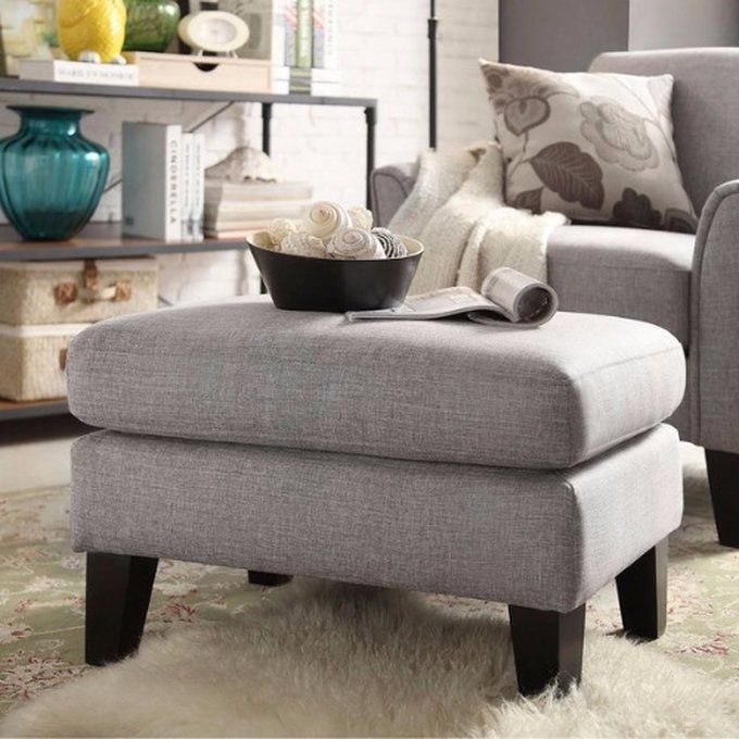 Handys - Uptown Modern Ottoman - Grey  (Lagos Delivery Only)