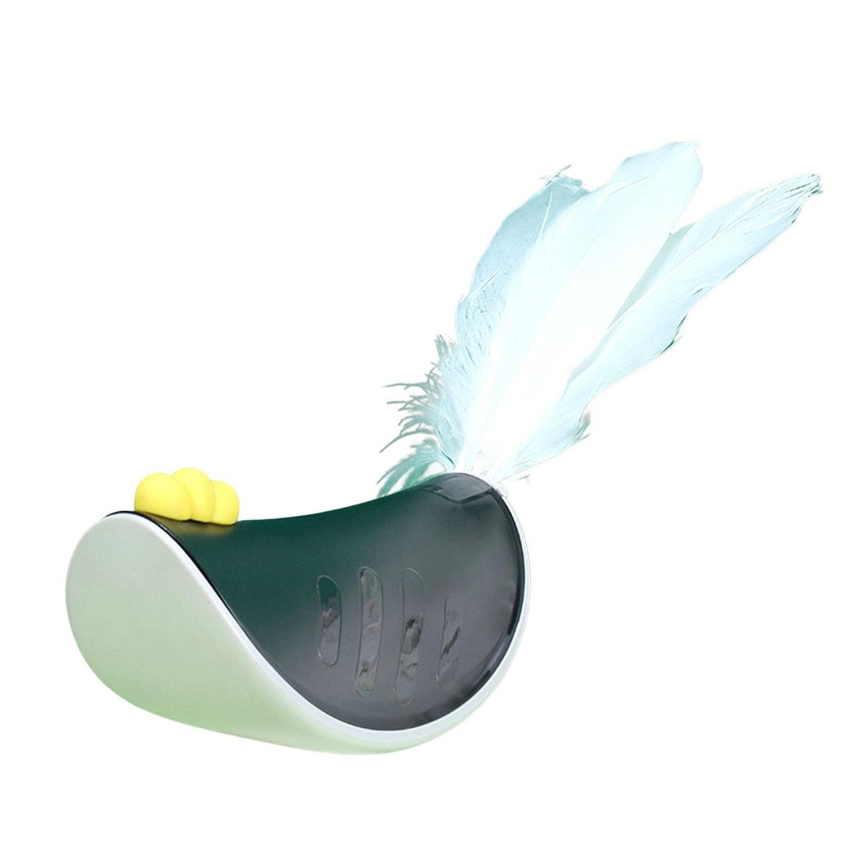 Pet Tumbler Toy Cartoon Chicken Shape Dog Cat Food Leakage Toy Grey