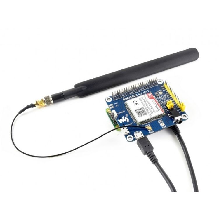 4G / 3G / 2G / GSM / GPRS / GNSS HAT For Raspberry Pi