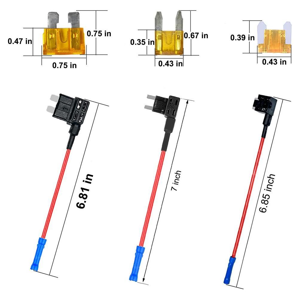 3 Types Add-A-Circuit Adapter & Fuse Kit -Tap Fuse Holder