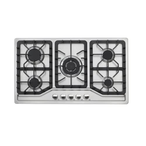 5 Burner Built In Stainless Steel Gas Stove