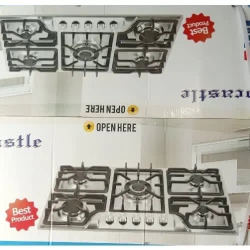 5 Burner Built In Stainless Steel Gas Stove