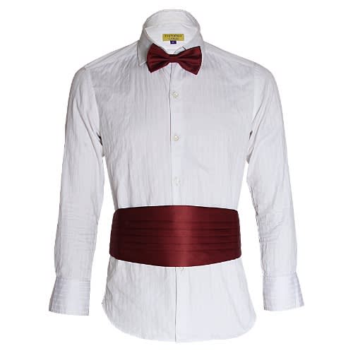 Men's Cummerbund - Maroon - MCB-766