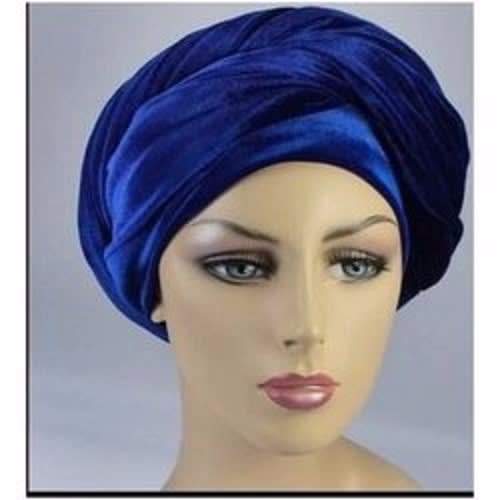 Double Wrap Turban - Blue
