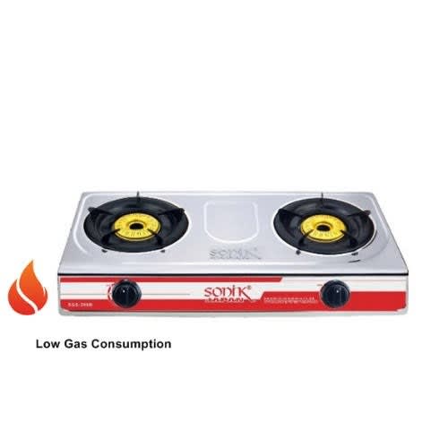 Table Top Stainless Gas Cooker - 2 Burner