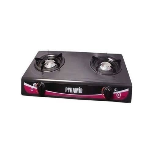 Non-stick Double Burner Table Top Gas Cooker