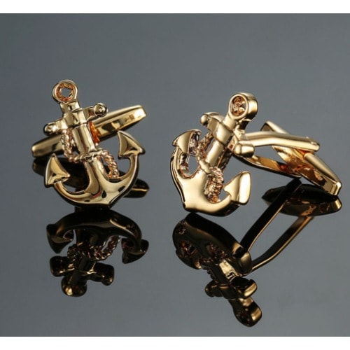 Anchor Cufflinks - Gold