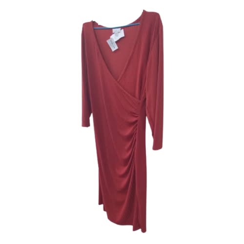 Ruffled Side Long-sleeved Dress