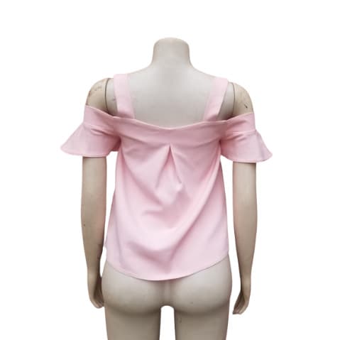 Cold Shoulder Top - Pink