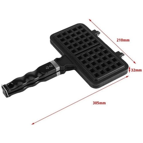 Black Double-sided Non-stick Waffle Maker Mold Pan