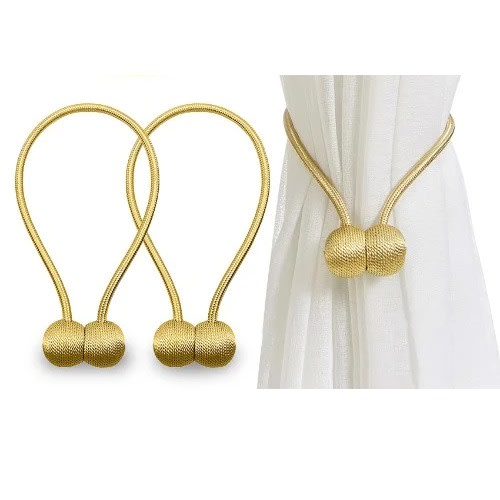 Window Magnetic Curtain Decorative Tiebacks - Set Of 2