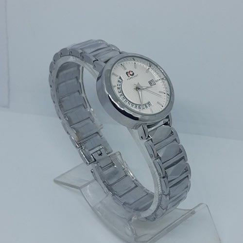 Women Silver Plated Wristwatch