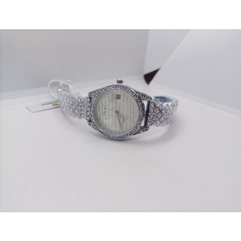Rhinestone Women's Wrist Watch - Silver