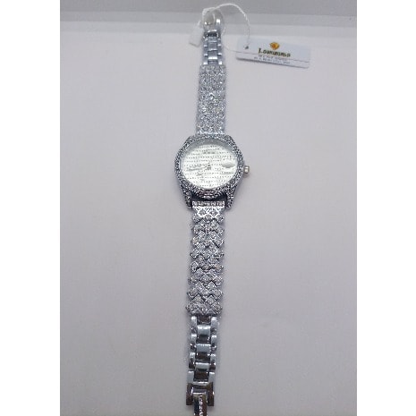 Rhinestone Women's Wrist Watch - Silver