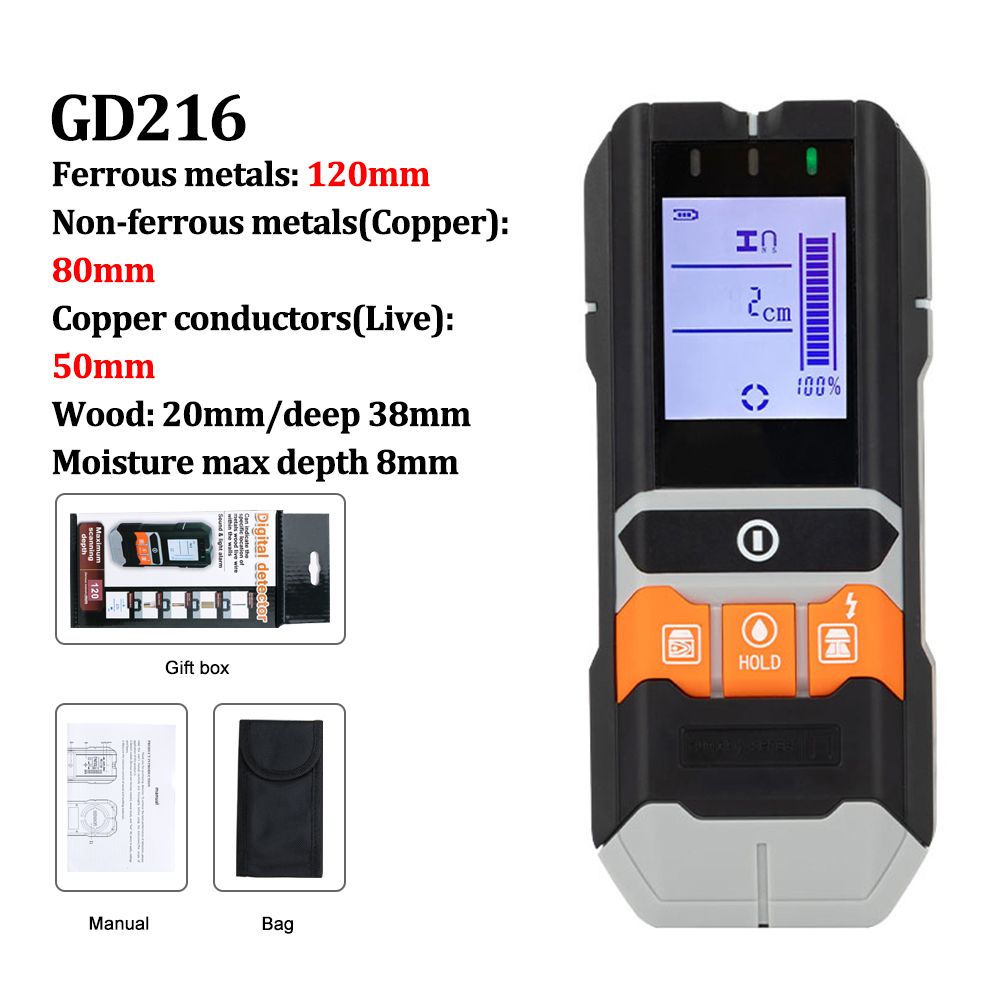 4 In 1 Metal Detector Wall Wiring Wood Depth Moisture