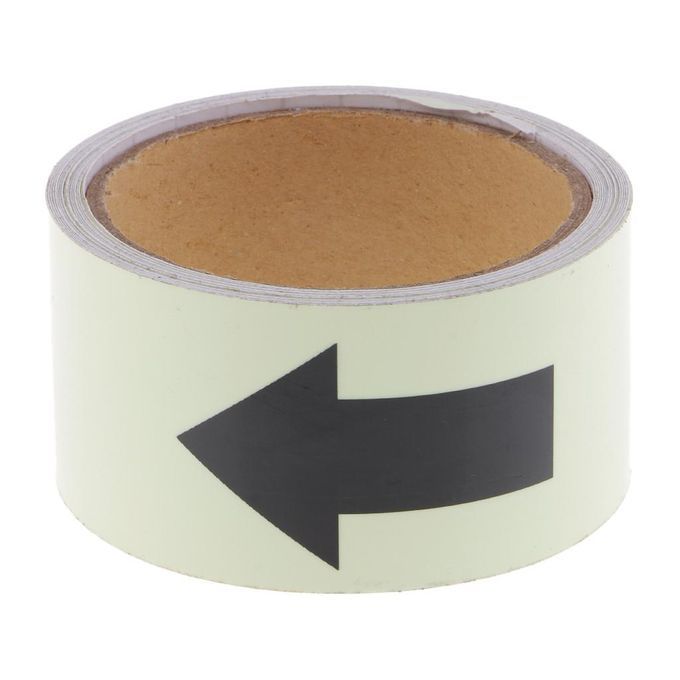 5M Glow Masking Tape In The Dark High Bright Luminous Sticker Arrow