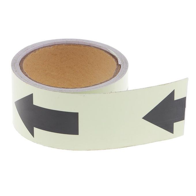 5M Glow Masking Tape In The Dark High Bright Luminous Sticker Arrow