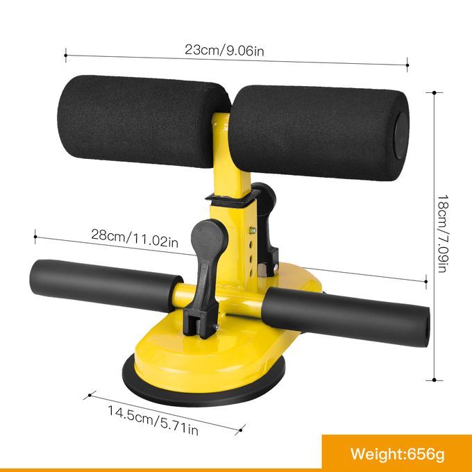 TOMSHOO Adjustable Self-Suction Sit Up Bars Abdominal Core