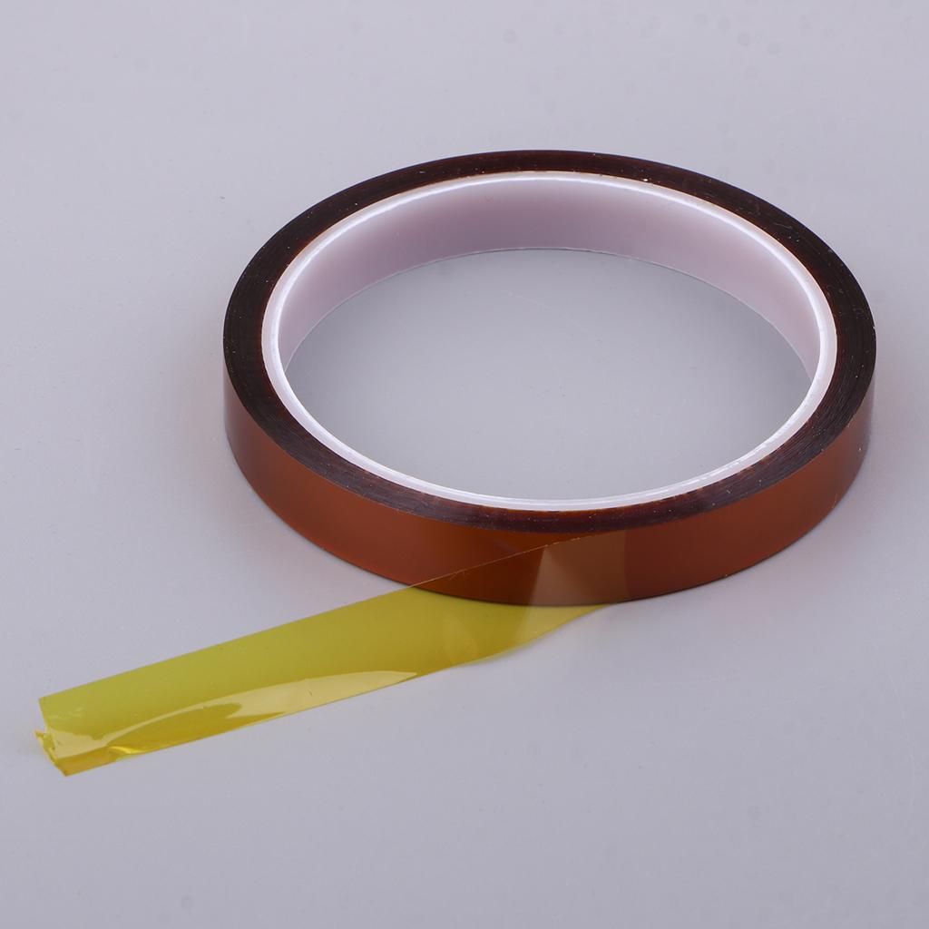 108ft Temperature Heat Resistant Kapton Tape 5/8/10/12/15mm Polyimide