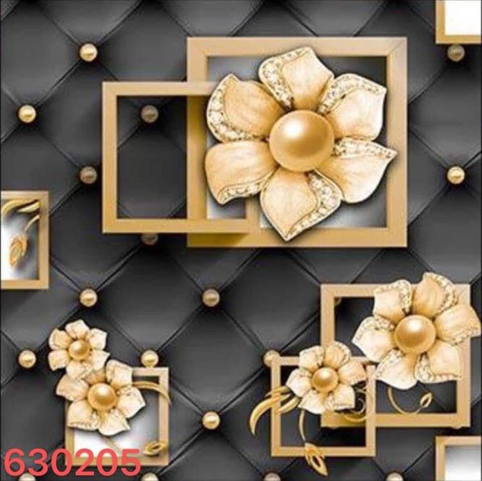Unique Gold And Black Modern Luxury 3D Wallpaper, 3D Wall Paper For Home And Office