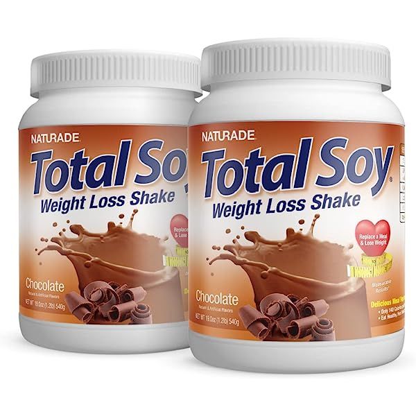 Total Soy Protein Powder And Meal Replacement Shakes For Weight Loss, Chocolate (15 Servings) X2