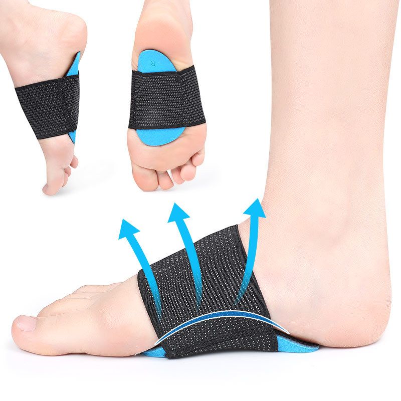 2Pcs Flat Feet Arch Support Orthopedic Insoles Pads For Shoes Men Women Foot Valgus Sports Insoles Shoe Inserts Accessories(#black)