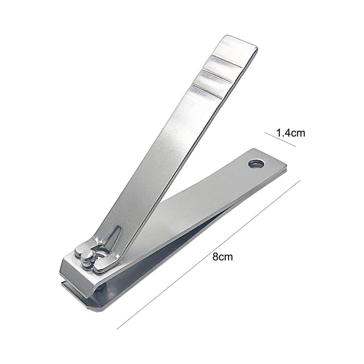 Manicure Cutter Non-slip Nail Care Stainless Steel-Silver