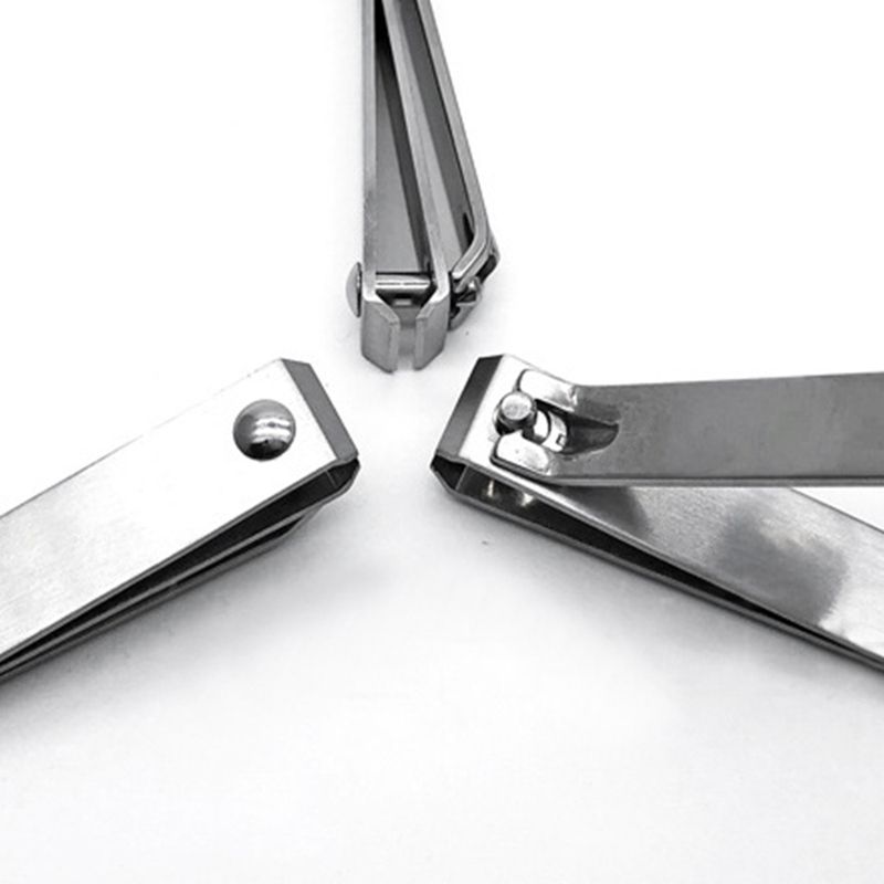 Manicure Cutter Non-slip Nail Care Stainless Steel-Silver