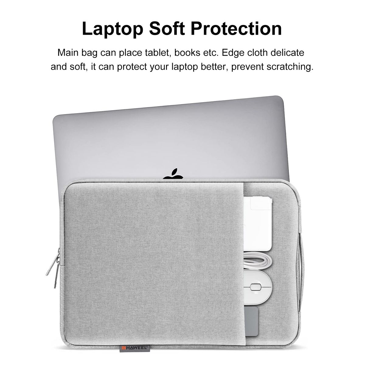 Laptop Sleeve Briefcase Bag With Handle For 14-15 Inch Laptop(Grey)
