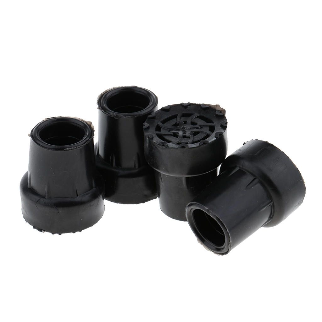 8 Pack Reinforced Rubber Tips For Walking Stick Cane Crutch Ends Tip