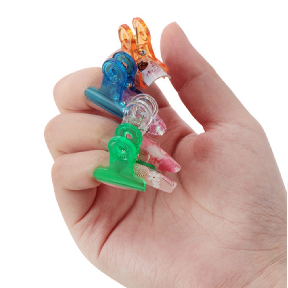 4Pcs Nail Extension Tips Holder Shaping Clip Fibernails-