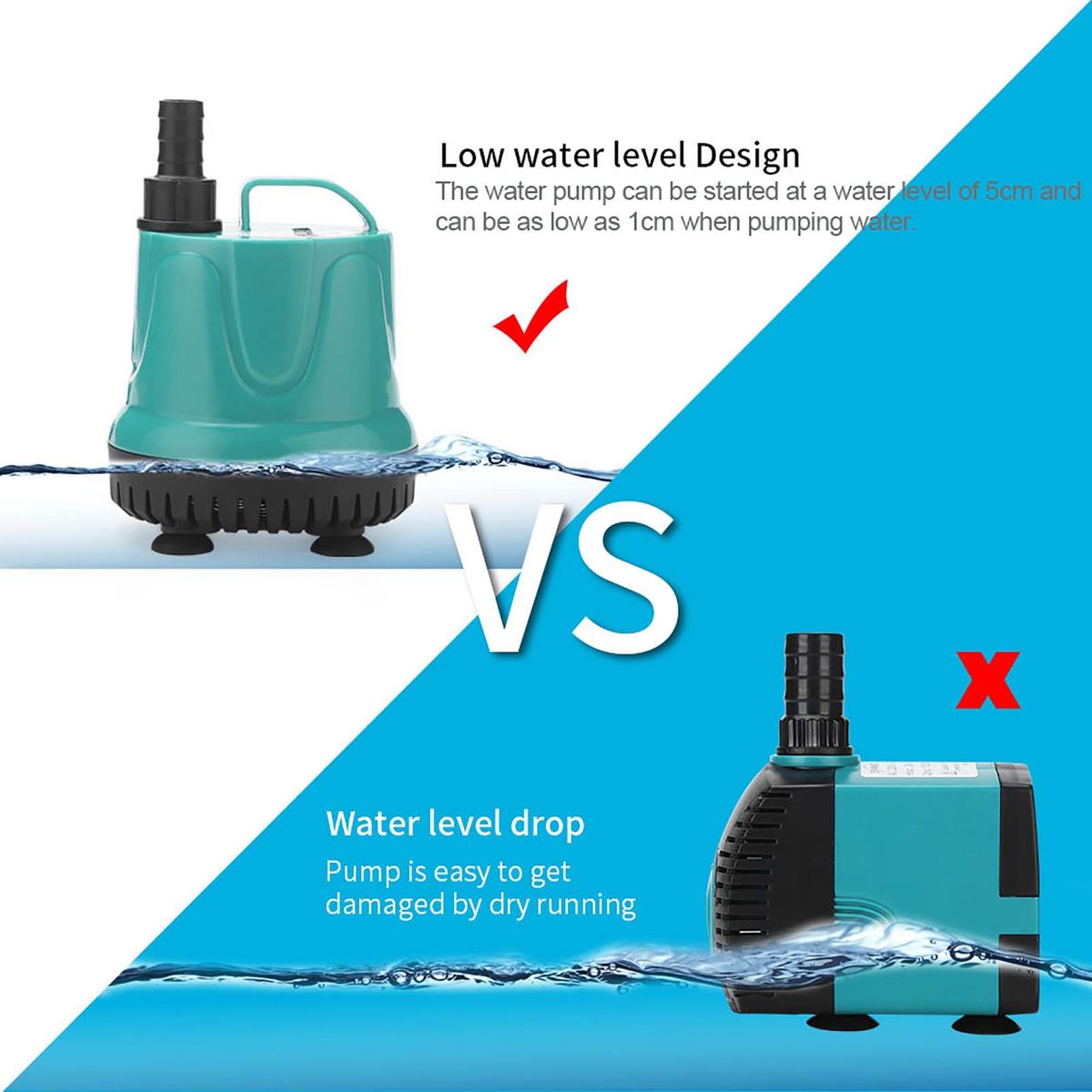 8W Submersible Pump Fountain Pump Aquarium Water Pump Tank