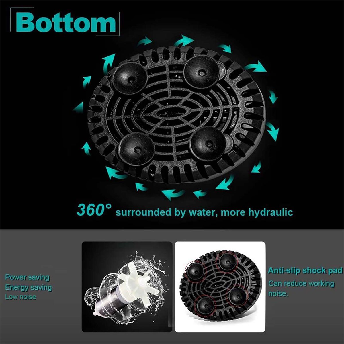 8W Submersible Pump Fountain Pump Aquarium Water Pump Tank