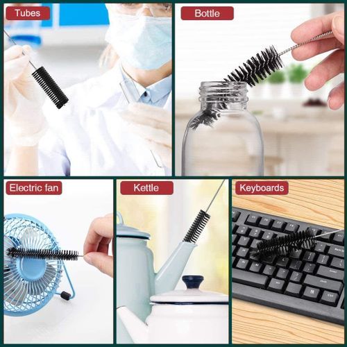 10PCS Long Straw Brush Nylon Pipe Tube Cleaner 20cm 3MM-25MM