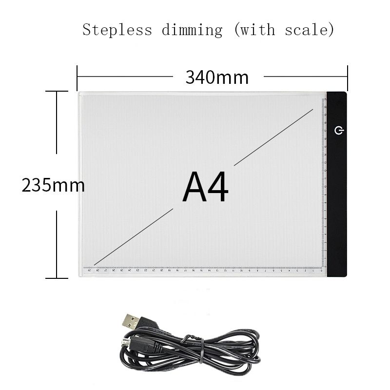 3 Level Dimmable Led Drawing Copy Pad Board Educational Toy For Children Baby A4 Creativity Electronic Painting Drawing Board A5