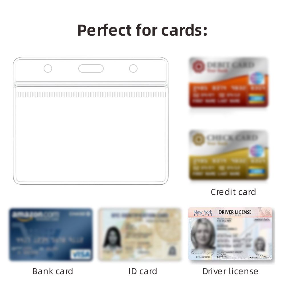 3/5/10-Pack Card Protector 4 X 3 Inches Vaccination-Card