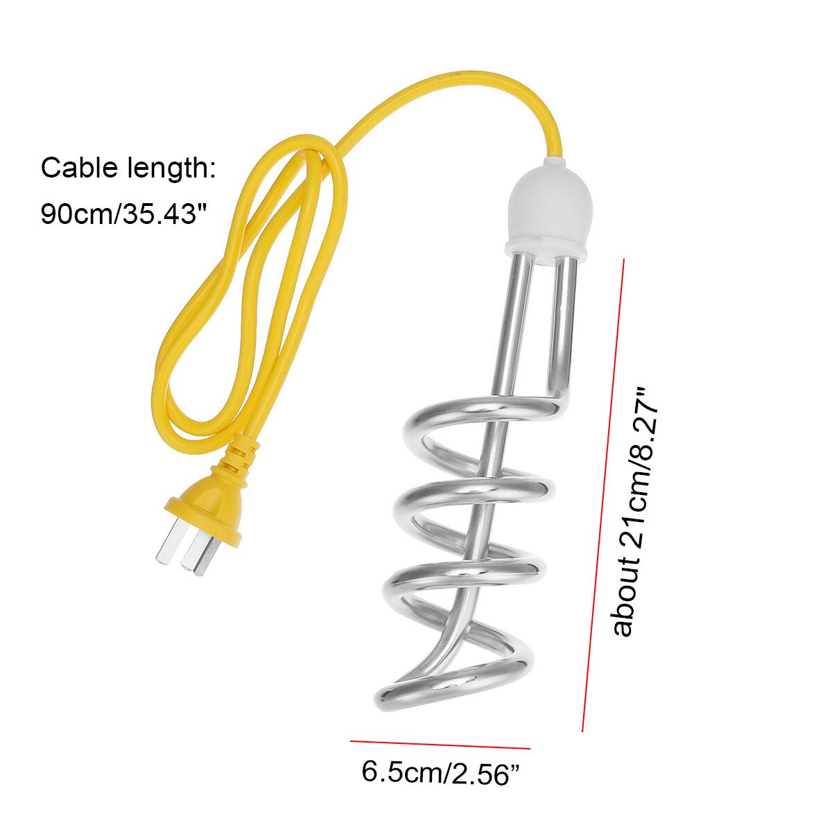 220V 3000W Portable Hot Water Heater Electric Boiler Immersion Heating Rod Bar