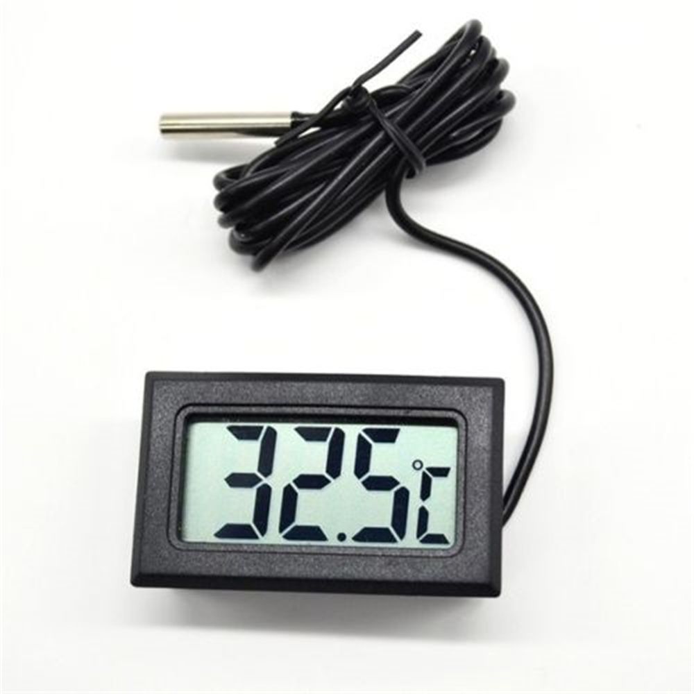 Mini Digital LCD Display Water Thermometer Gauge For Probe Temperature Aquarium Tank Pool Refrigerator Home Thermometer